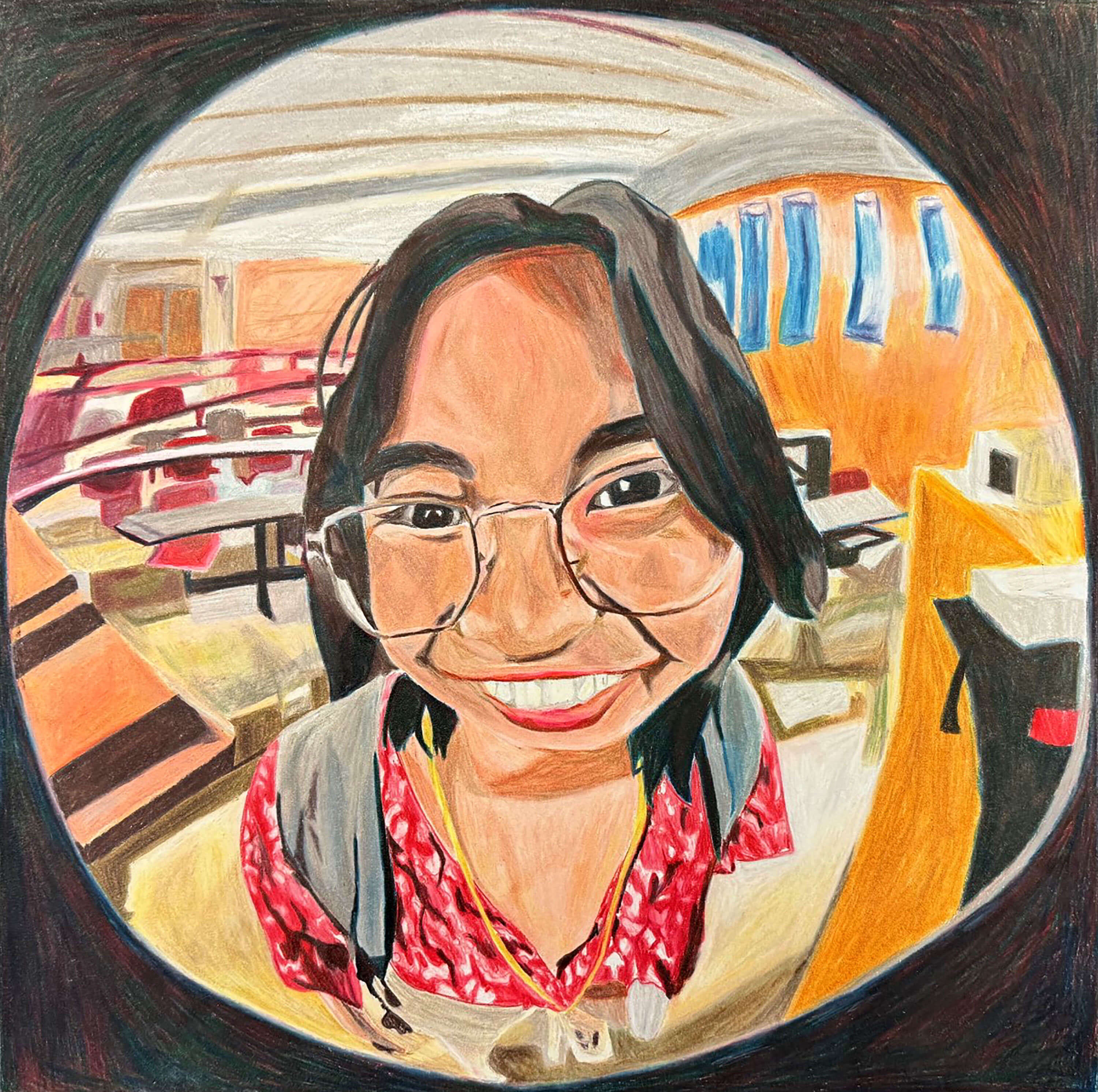 Myself in fisheye